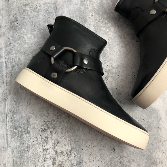 Frye Lena Harness Leather Booties - Picture 3 of 7